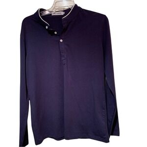 KUYIGO. Men's Casual long sleeved Navy shirt. Size M.